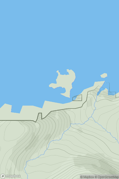 Thumbnail image for Gull Island [Blue Stack Mountains] showing contour plot for surrounding peak